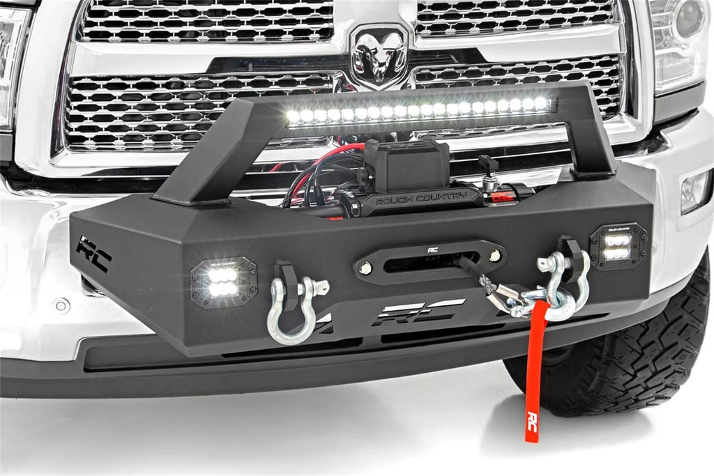 Rough Country 31007 Exo Winch Mount System Front Bumper for Select Ram