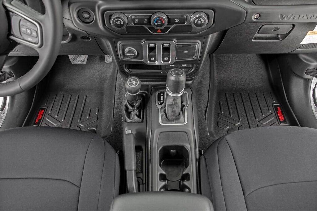 Rough Country M-6150_B Heavy Duty Floor Mats for Select Jeep Gladiator