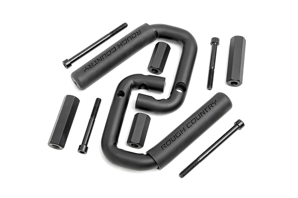Rough Country 6501 Solid Steel Grab Handle for Select Jeep Wrangler, Jeep Wrangler JK