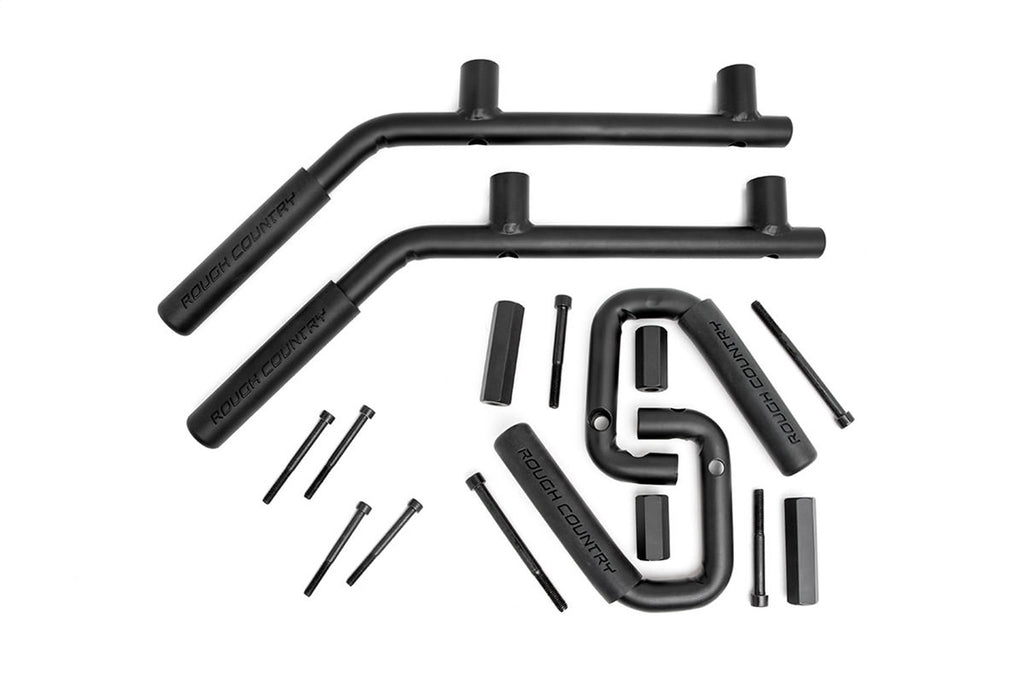 Rough Country 6503 Solid Steel Grab Handle for Select Jeep Wrangler, Jeep Wrangler JK