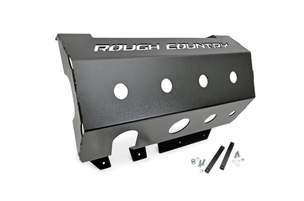 Rough Country 779 Muffler Skid Plate for Select Jeep Wrangler, Jeep Wrangler JK