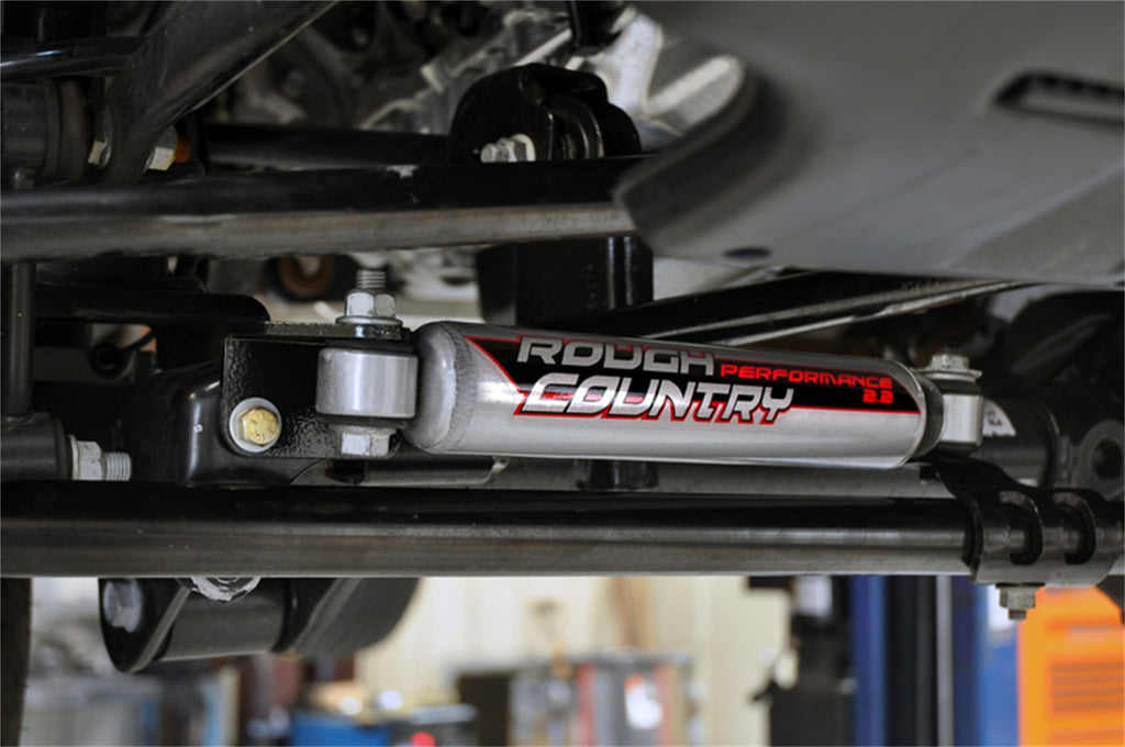 Rough Country 1108 Steering Stabilizer Relocation Bracket for Select Jeep Wrangler, Jeep Wrangler JK
