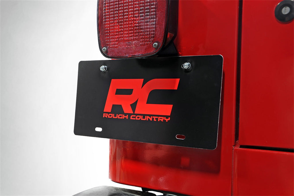 Rough Country 10510 License Plate Adapter for Select Jeep TJ, Jeep Wrangler