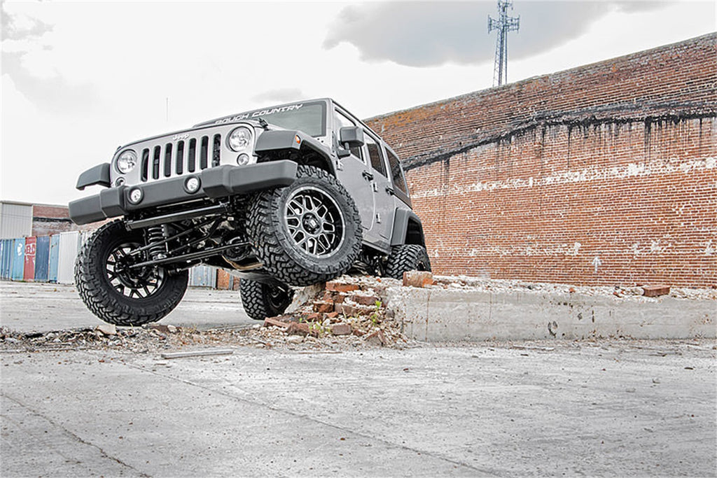 Rough Country 68170 Suspension Lift Kit w/Shocks for Select Jeep Wrangler, Jeep Wrangler JK