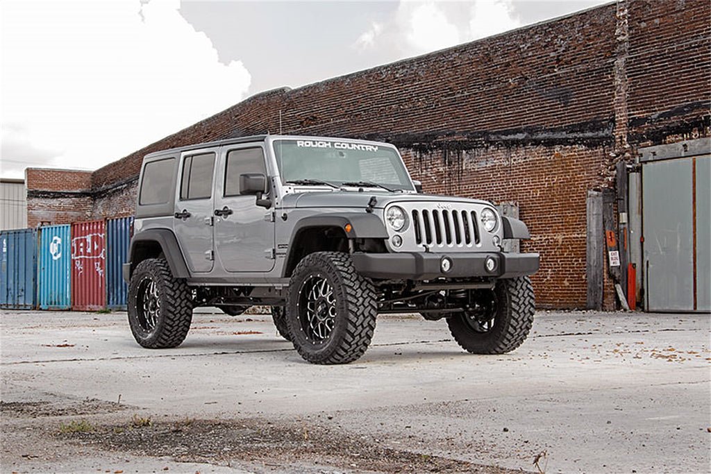 Rough Country 68140 Suspension Lift Kit w/Shocks for Select Jeep Wrangler, Jeep Wrangler JK