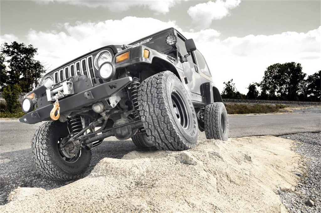 Rough Country 90740 Suspension Lift Kit w/Shocks for Select Jeep TJ, Jeep Wrangler
