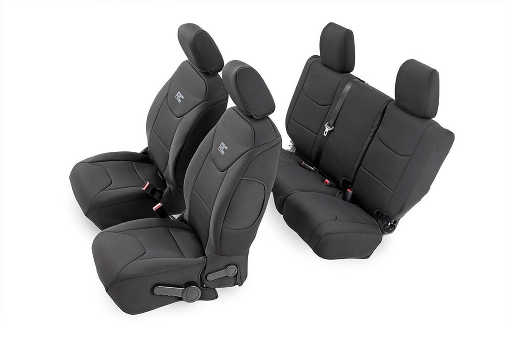 Rough Country 91004 Seat Cover Set for Select Jeep Wrangler, Jeep Wrangler JK