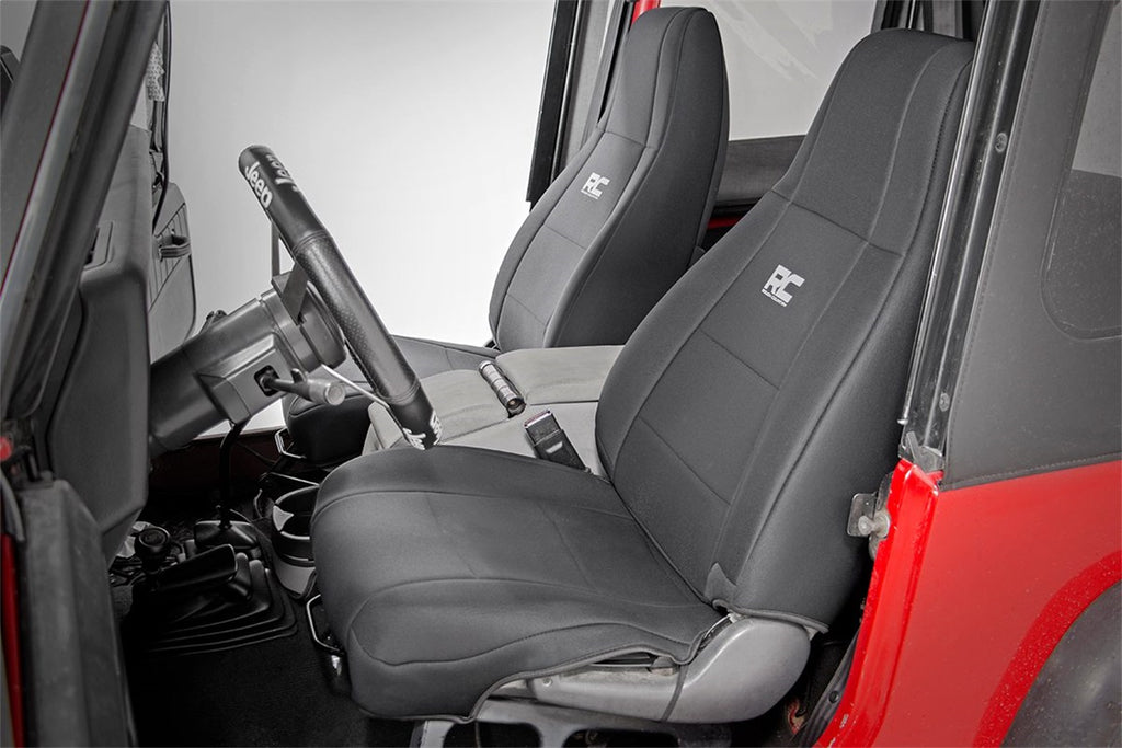 Rough Country 91009 Seat Cover Set for Select Jeep Wrangler