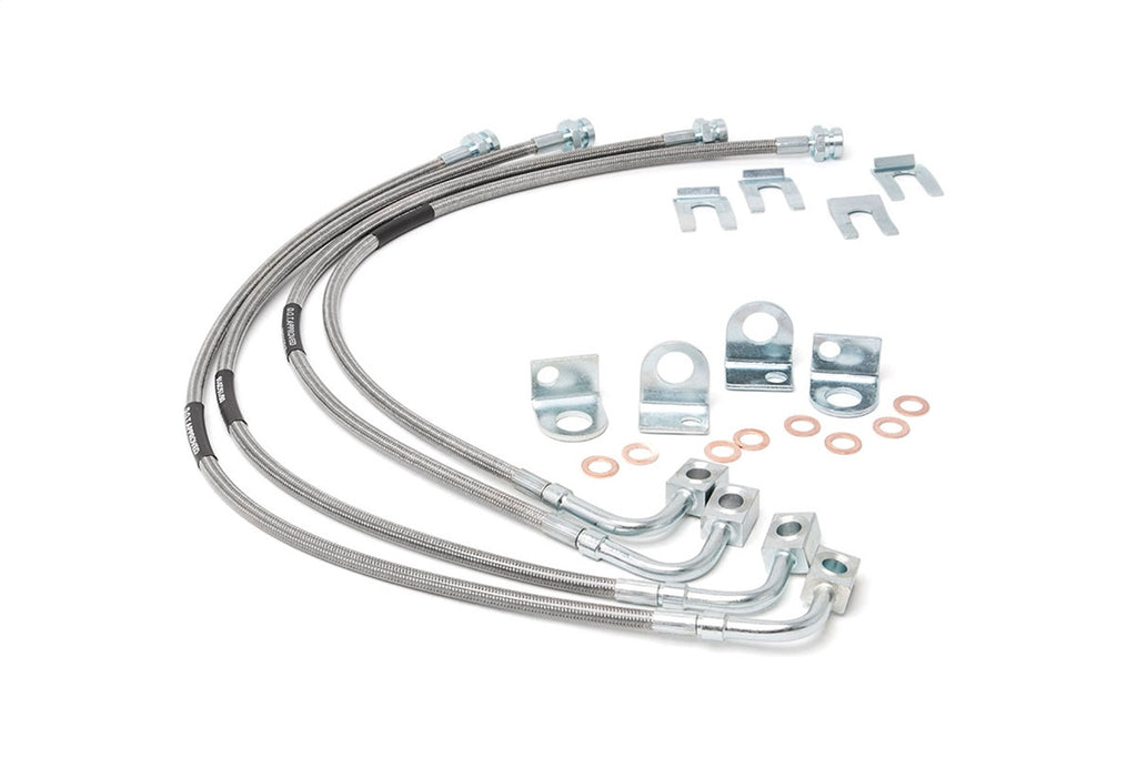 Rough Country 89716 Stainless Steel Brake Lines for Select Jeep Wrangler