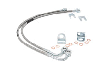 Load image into Gallery viewer, Rough Country 89708 Stainless Steel Brake Lines for Select Jeep Wrangler