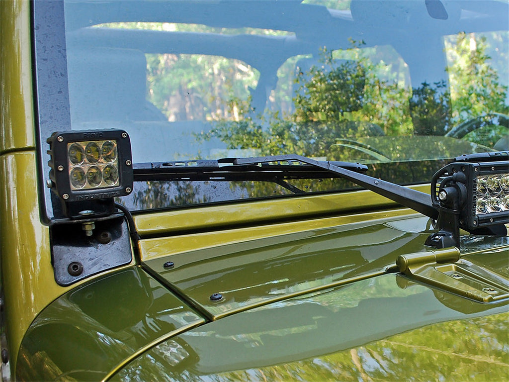 Rigid Industries 40139 RIGID 2007-2018 Jeep JK A-Pillar Mount Fits D-Series; D-XL; Radiance Pod; Pod XL for Select Jeep Wrangler, Jeep Wrangler JK
