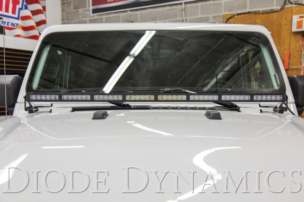 Diode Dynamics DD6090 Mounting bracket for your LED light bar. for Select Jeep Gladiator, Jeep Wrangler