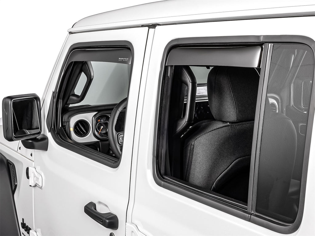 Weathertech 82922IM Side Window Deflector Set for Select Jeep Gladiator, Jeep Wrangler