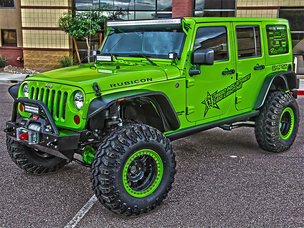 Rigid Industries 40331 RIGID 2007-2018 Jeep JK A-Pillar Mount Kit; Fits D-Series or Radiance POD Lights for Select Jeep Wrangler, Jeep Wrangler JK