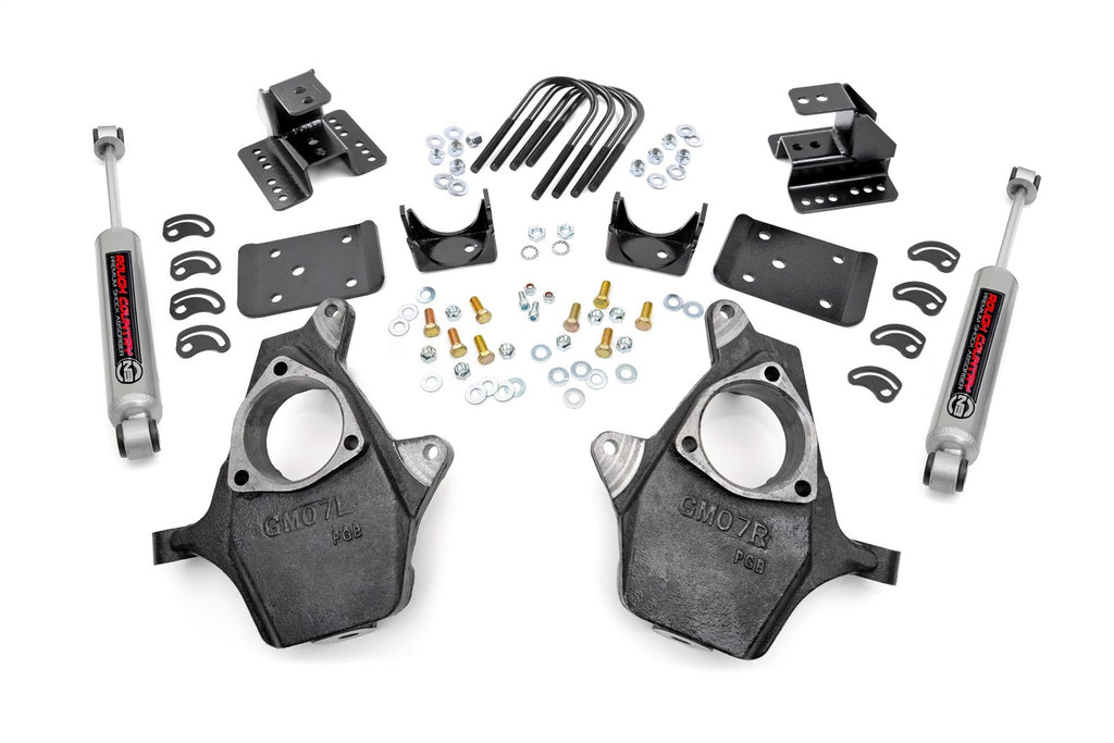 Rough Country 722.20 Spindle Lowering Kit for Select Chevrolet Silverado 1500, GMC Sierra