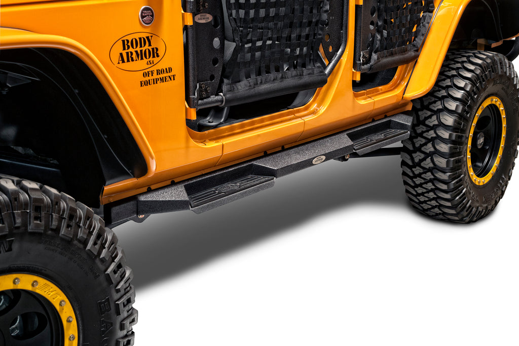 Body Armor 4x4 JK-4123 Side Steps Rocksteps for Select Jeep Wrangler, Jeep Wrangler JK