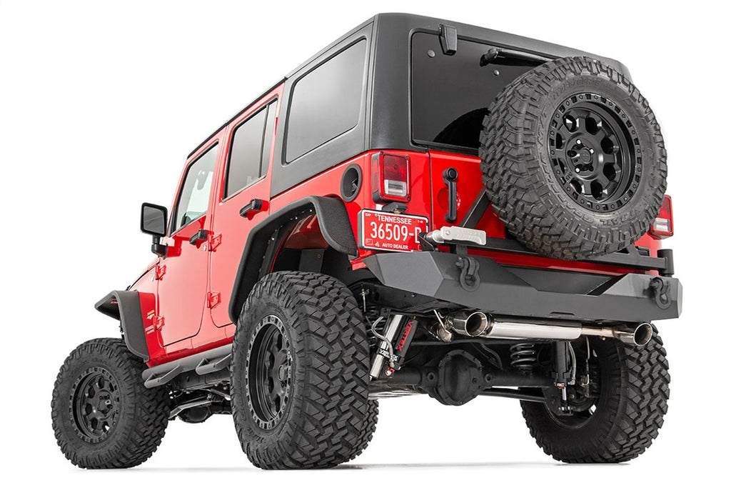 Rough Country 10594A Rock Crawler Rear HD Bumper for Select Jeep Wrangler, Jeep Wrangler JK