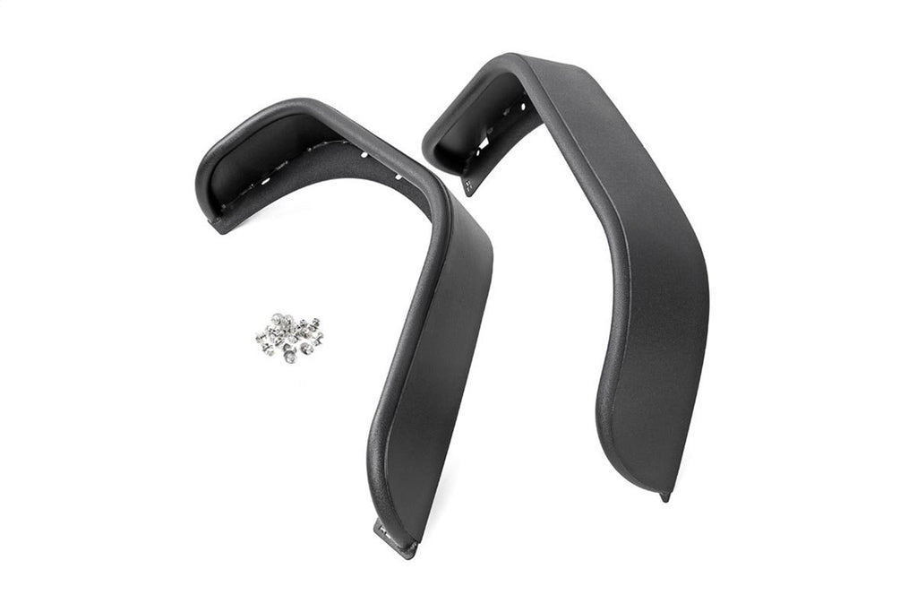Rough Country 10532 Tubular Fender Flares for Select Jeep Wrangler, Jeep Wrangler JK