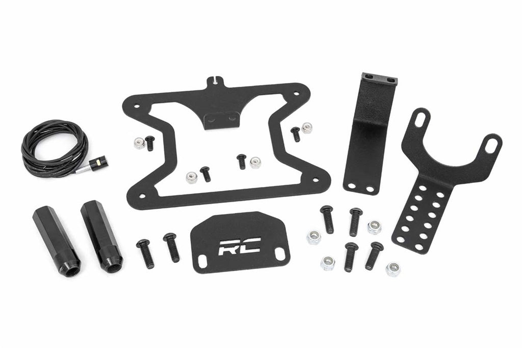 Rough Country 10541 License Plate Adapter for Select Jeep Wrangler, Jeep Wrangler JK