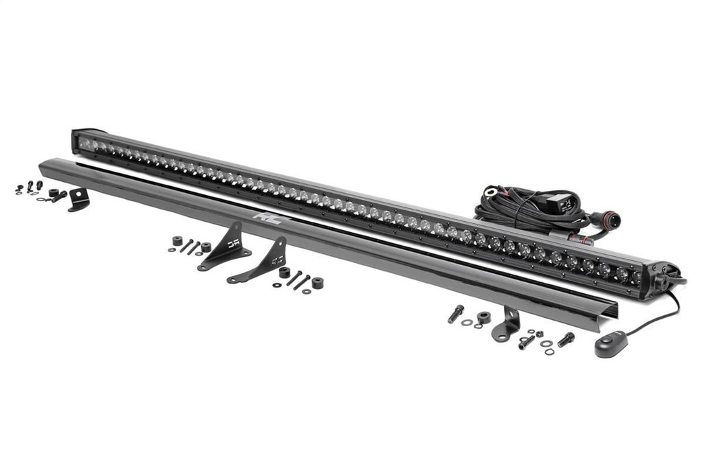 Rough Country 70057 Black Series 50-inch LED Hood Kit for Select Jeep Gladiator, Jeep Wrangler
