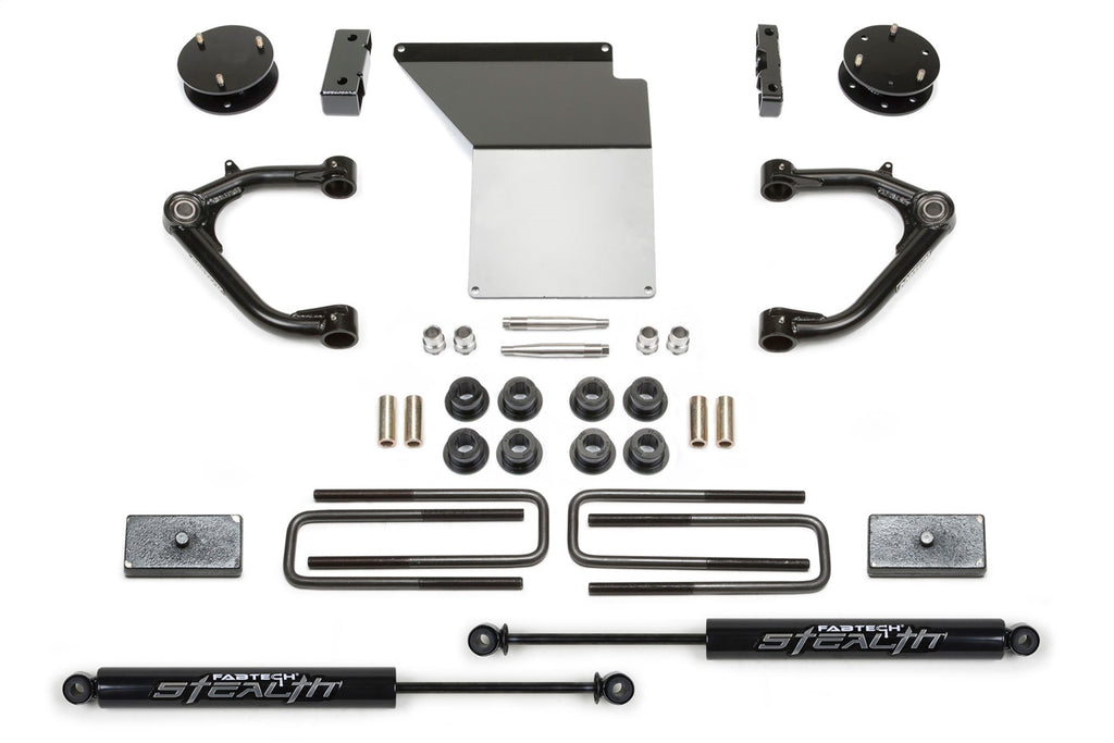 Fabtech K1062M 3" Uniball System with Rear Stealth Shocks Chevy 1500 2WD/4WD for Select Chevrolet Silverado 1500, GMC Sierra