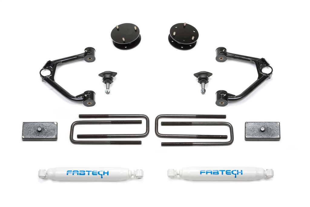 Fabtech K1126 Budget Lift System w/Shock for Select Chevrolet Silverado 1500, Chevrolet Silverado LTD, GMC Sierra 1500, GMC Sierra Limited