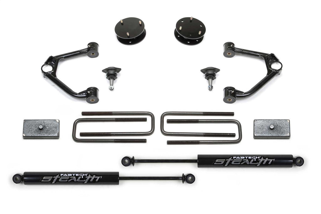 Fabtech K1126M Budget Lift System w/Shock for Select Chevrolet Silverado 1500, GMC Sierra