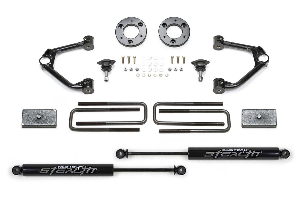 Fabtech K1152M Ball Joint Control Arm Lift System for Select Chevrolet Silverado 1500, Chevrolet Silverado LTD, GMC Sierra 1500, GMC Sierra Limited