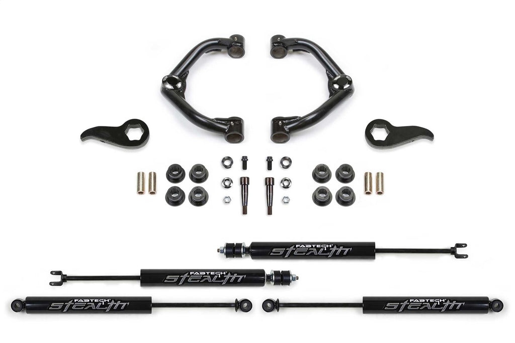 Fabtech K1155M Uniball UCA Lift System w/Shocks for Select Chevrolet Silverado HD, Chevrolet Silverado HD, GMC Sierra HD, GMC Sierra HD