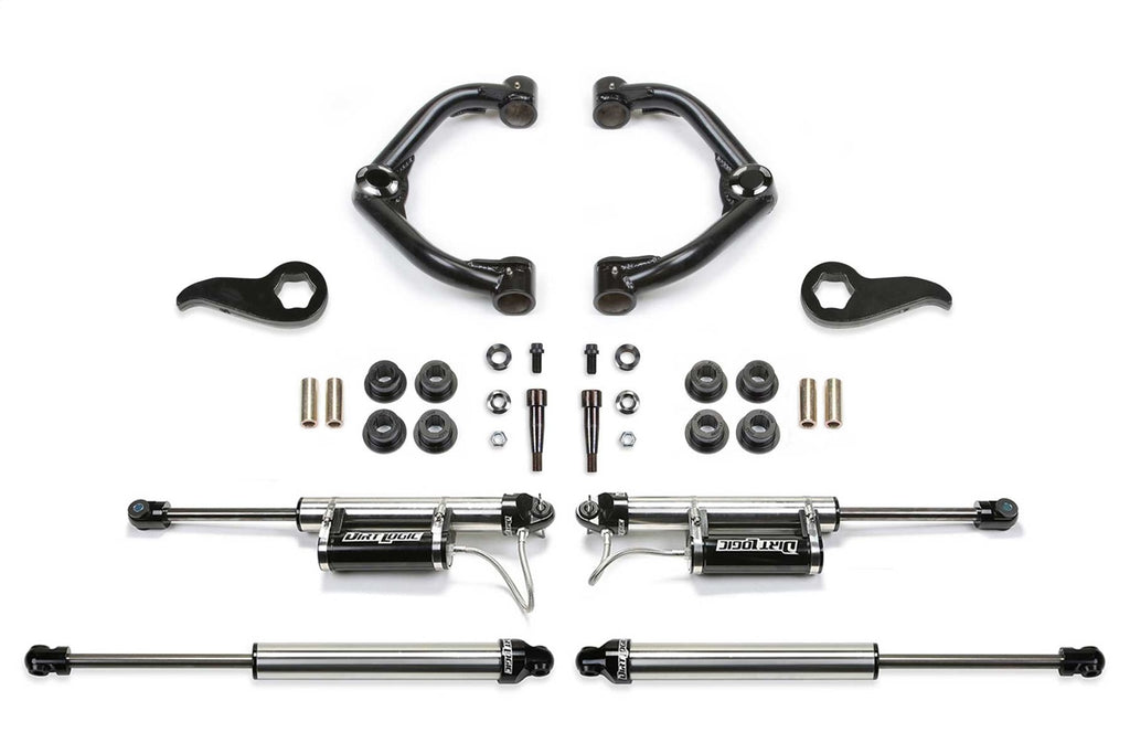 Fabtech K1156DL Uniball UCA Lift System w/Shocks for Select Chevrolet Silverado HD, Chevrolet Silverado HD, GMC Sierra HD, GMC Sierra HD
