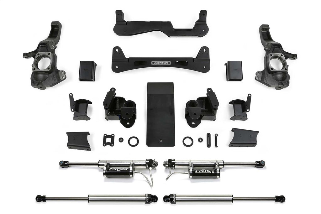 Fabtech K1162DL 6" RTS Lift Kit 2020-24 Chevy Silverado 3500HD W/ Dirt Logic Shocks for Select Chevrolet Silverado HD, GMC Sierra HD
