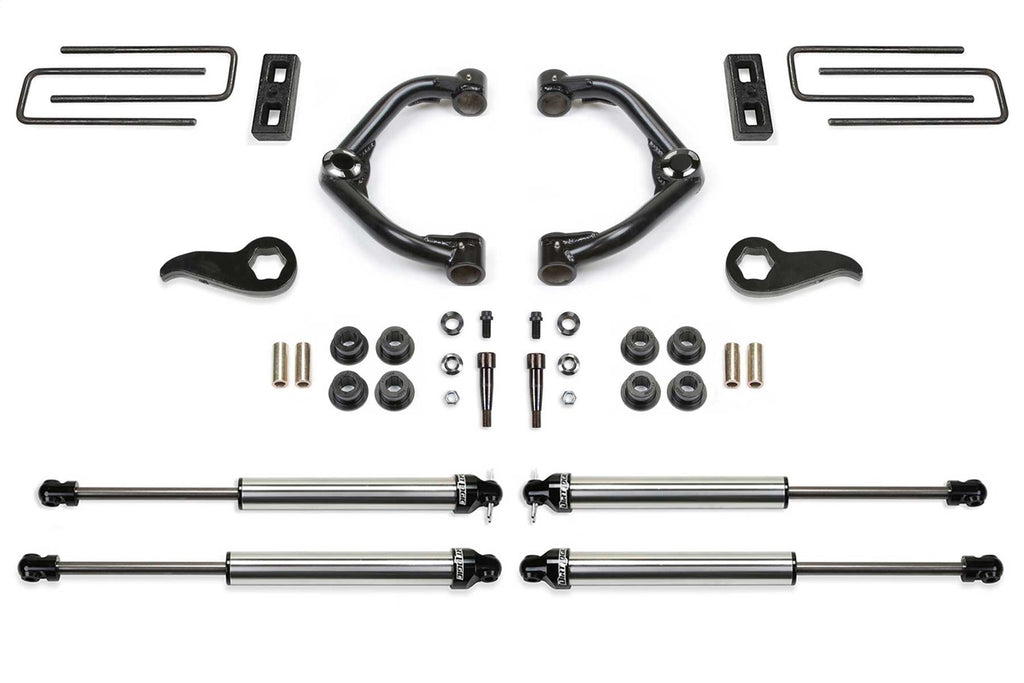 Fabtech K1181DL Uniball UCA Lift System w/Shocks for Select Chevrolet Silverado HD, GMC Sierra HD