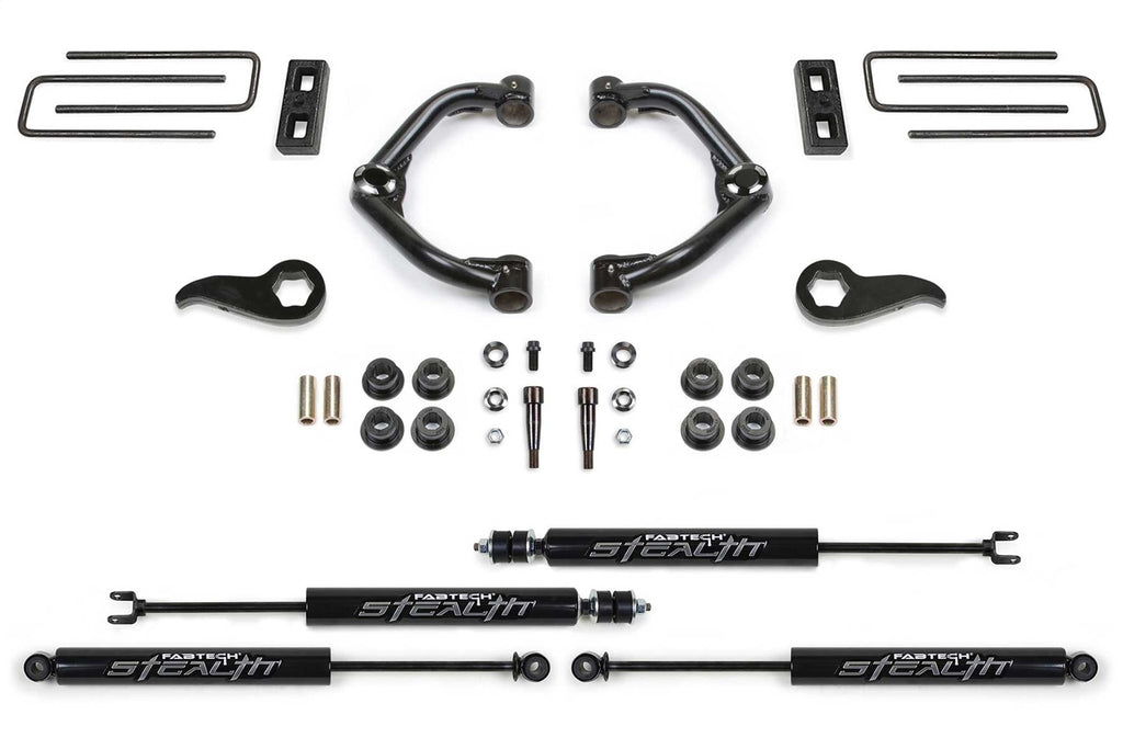 Fabtech K1181M Uniball UCA Lift System w/Shocks for Select Chevrolet Silverado HD, GMC Sierra HD