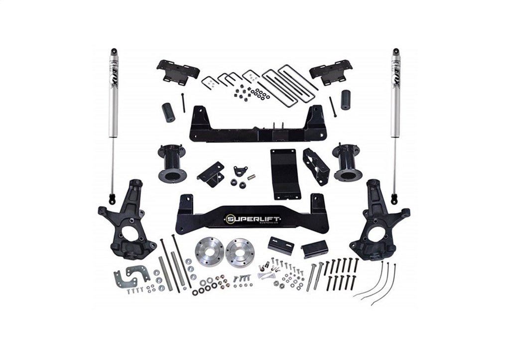 Superlift K160F 6.5in. Lift Kit w/FOX Shocks-14-16 Silv/Sierra 1500 4WD w/Cast Steel CntrlArms for Select Chevrolet Silverado 1500, GMC Sierra