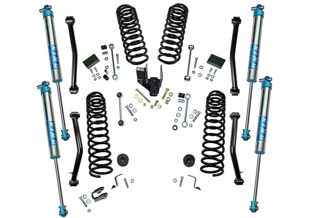 Superlift K184KG Dual Rate Coil 4in. Lift Kit w/KING 2.0 Shocks-18-25 Wrangler JL-4Dr for Select Jeep Wrangler