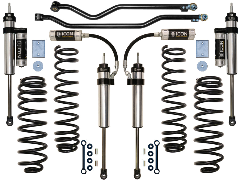 ICON Vehicle Dynamics K22004 07-18 JEEP JK 3" STAGE 4 SUSPENSION SYSTEM for Select Jeep Wrangler, Jeep Wrangler JK
