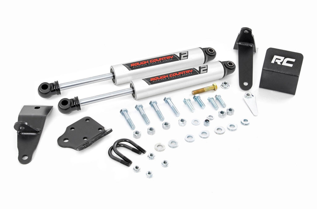 Rough Country 8749570 Steering Stabilizer for Select Dodge Ram 2500, Dodge Ram 3500, Ram 2500, Ram