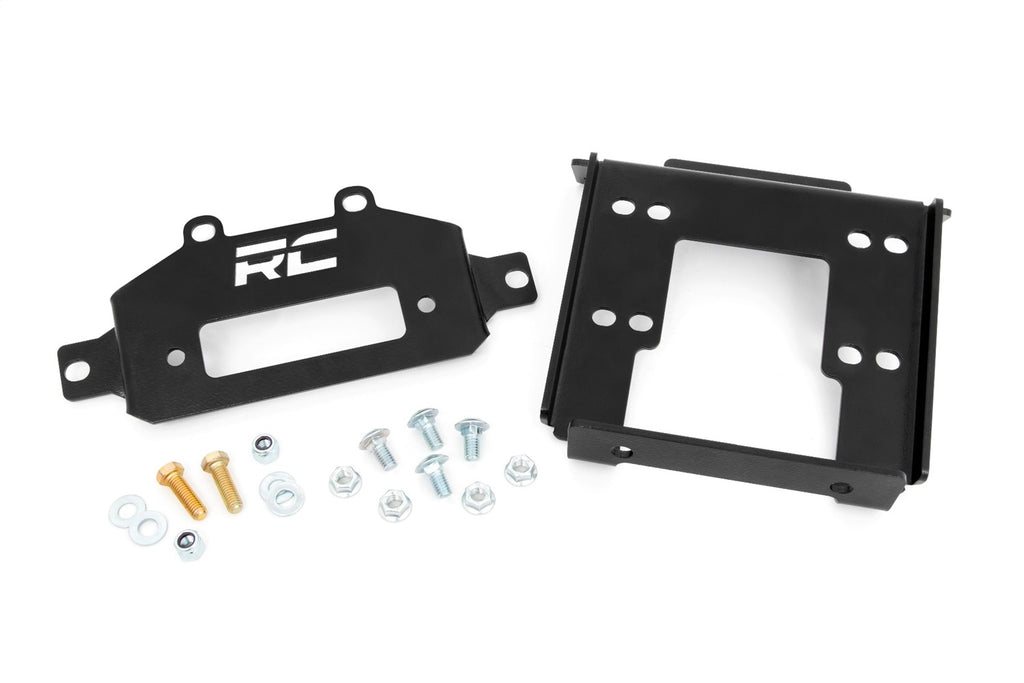 Rough Country 93042 Winch Mounting Plate for Select Polaris RZR S EPS, Polaris RZR XP 1000, Polaris RZR XP EPS, Polaris RZR XP EPS DYNAMIX Edition, Polaris RZR XP EPS Desert Edition, Polaris RZR XP EPS Fox Edition, Polaris RZR XP EPS Gold Matte Metallic