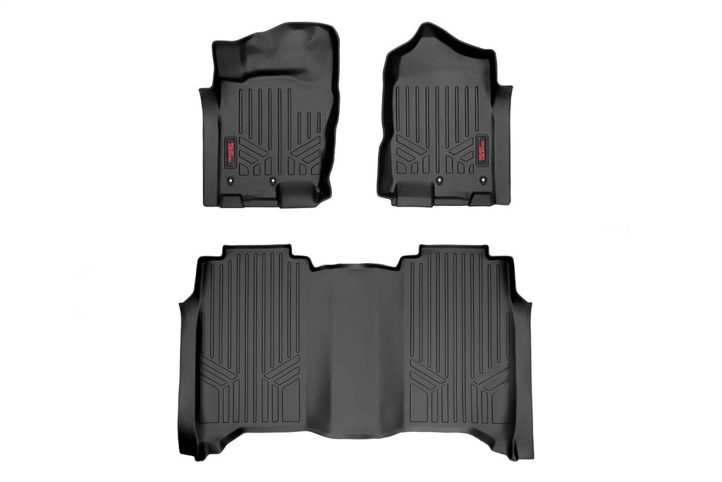 Rough Country M-81715 Heavy Duty Floor Mats for Select Nissan TITAN, Nissan TITAN XD
