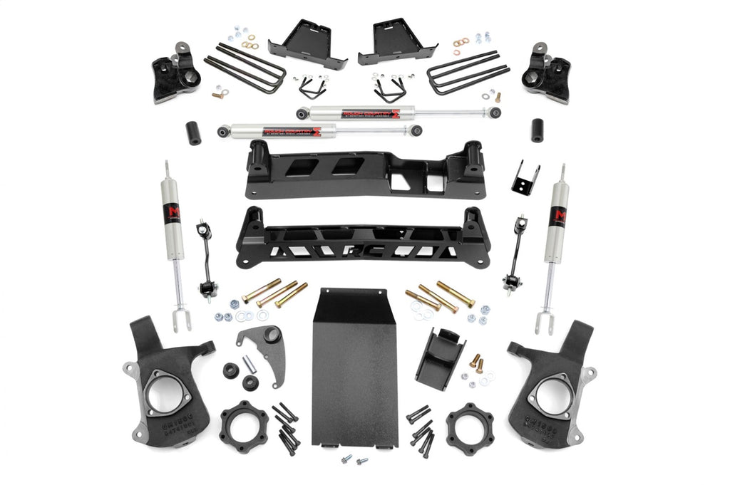 Rough Country 27240 Suspension Lift Kit w/Shocks for Select Chevrolet Silverado 1500, Chevrolet Silverado Classic, GMC Sierra 1500, GMC Sierra Classic