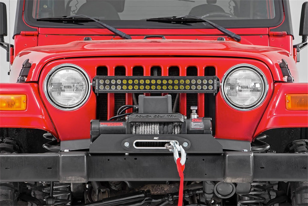 Rough Country 1189 Winch Mounting Plate for Select Jeep TJ, Jeep Wrangler
