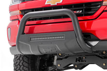 Load image into Gallery viewer, Rough Country B-T4060 Black Bull Bar w/ Integrated Black Series 20-inch LED Light Bar for Select Toyota Tacoma, Toyota Tundra