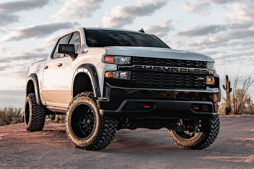 Rough Country A-C12211-G9K Pocket Fender Flares for Select Chevrolet Silverado 1500, Chevrolet Silverado HD, Chevrolet Silverado HD