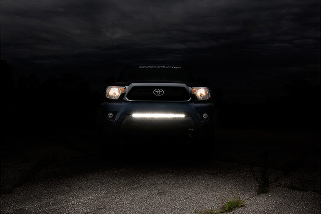 Rough Country 70542 LED Light Bar Bumper Mounting Brackets for Select Toyota Tacoma