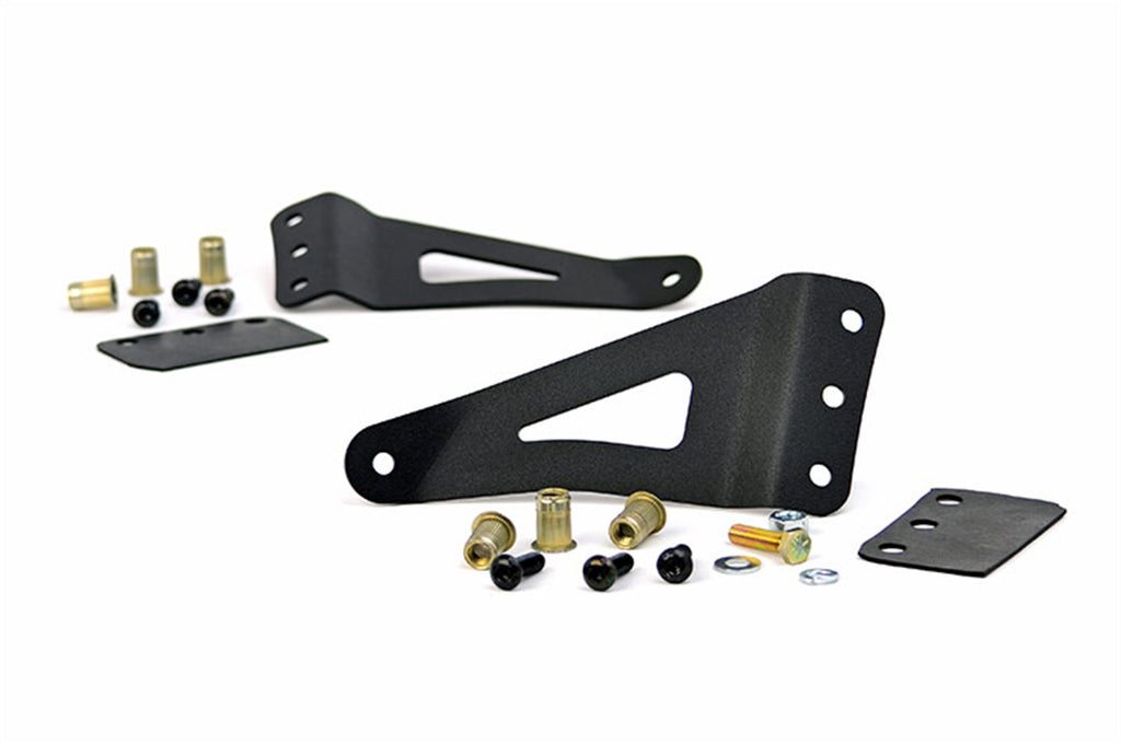 Rough Country 70507 LED Light Bar Windshield Mounting Brackets for Select Chevrolet Avalanche, Chevrolet Silverado 1500, Chevrolet Silverado HD, Chevrolet Silverado HD, Chevrolet Suburban 1500, Chevrolet Tahoe, GMC Sierra 1500, GMC Sierra HD, GMC Sierra