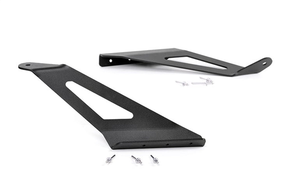 Rough Country 70513 LED Light Bar Windshield Mounting Brackets for Select Chevrolet Silverado 1500, GMC Sierra
