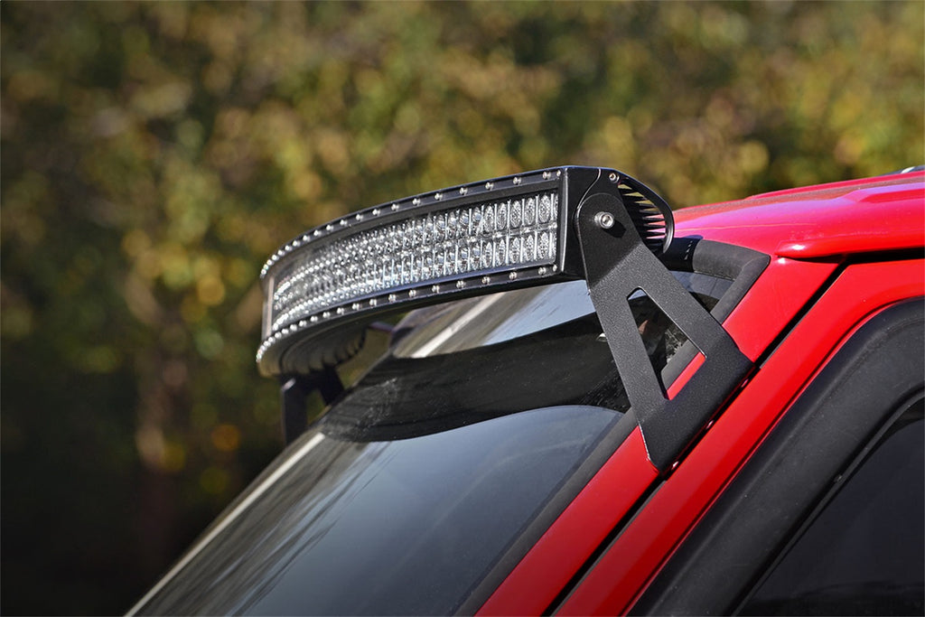 Rough Country 70517 LED Light Bar Windshield Mounting Brackets for Select Jeep Cherokee