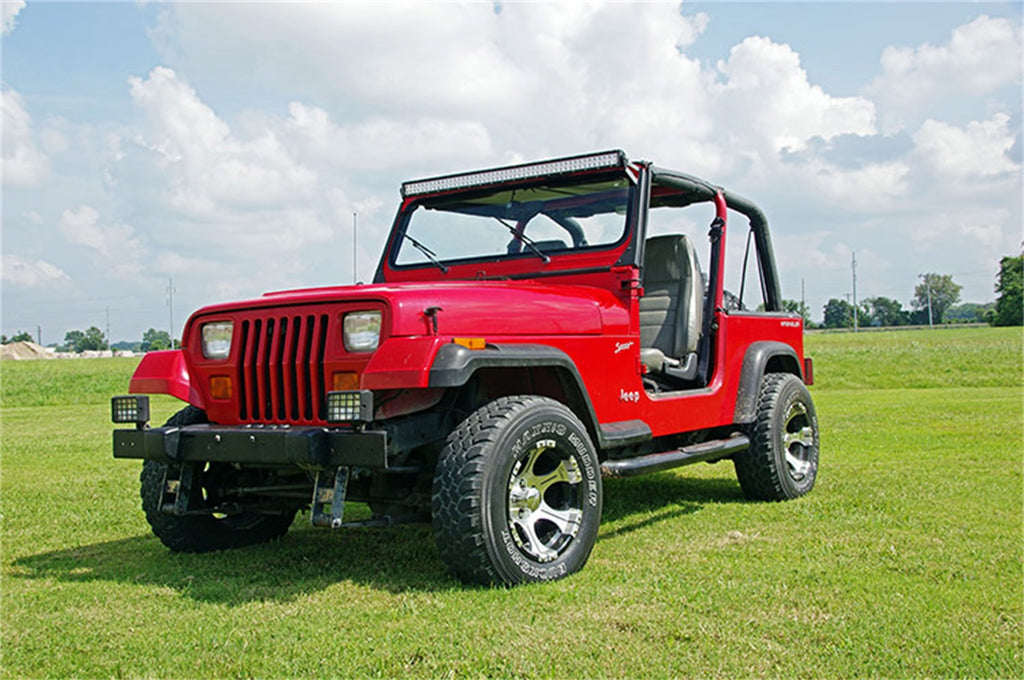 Rough Country 70508 LED Light Bar Windshield Mounting Brackets for Select Jeep Wrangler