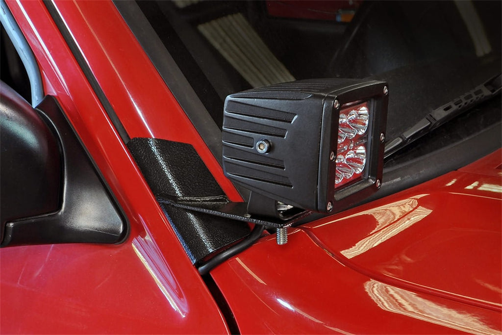 Rough Country 70525 LED Windshield Light Mounts for Select Jeep Cherokee