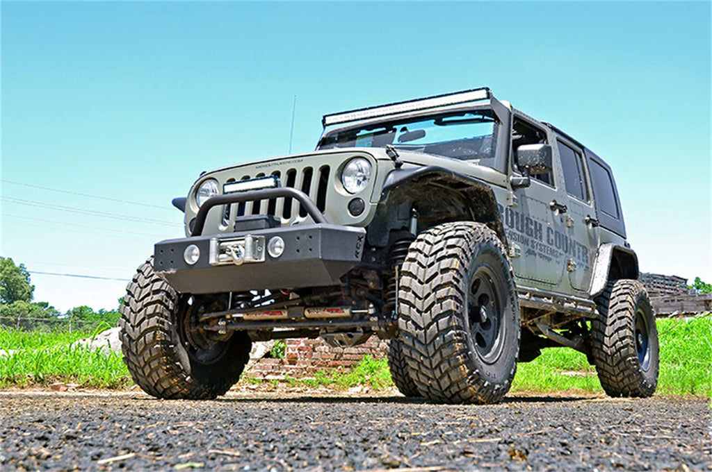 Rough Country 70504BLDRLA LED Light Bar Windshield Mounting Brackets for Select Jeep Wrangler, Jeep Wrangler JK